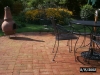 Natural brick patio